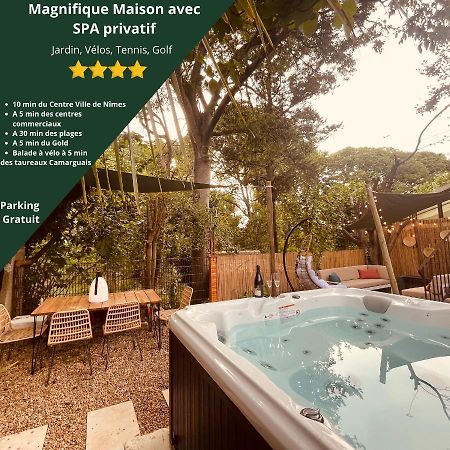 Maison Dans Les Arbres, Spa, Tennis, Parking ニーム エクステリア 写真